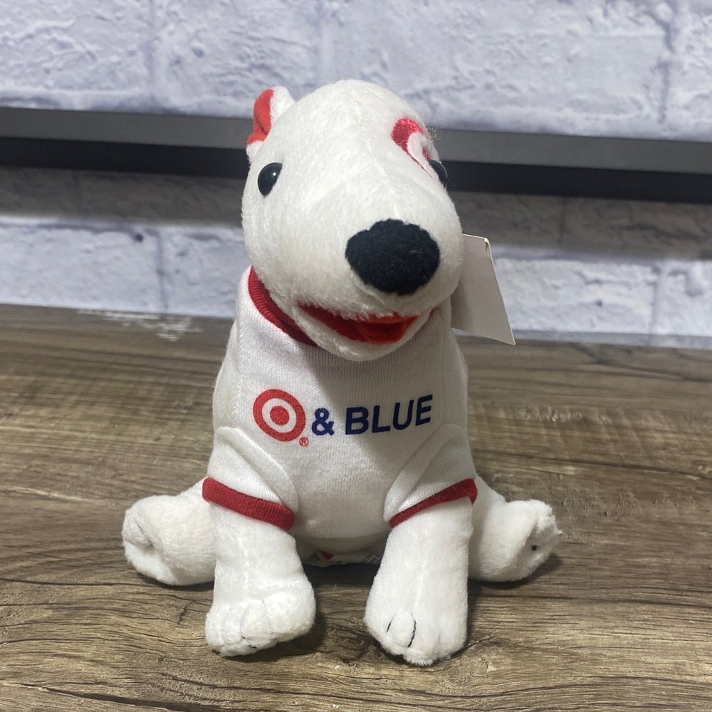 Target & blue Bullseye Dog Plush Toy
